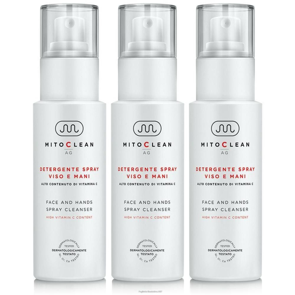 Cerca Offerte di mitochon mitoclean ag detergente spray per viso e mani 3x120 ml e acquista online
