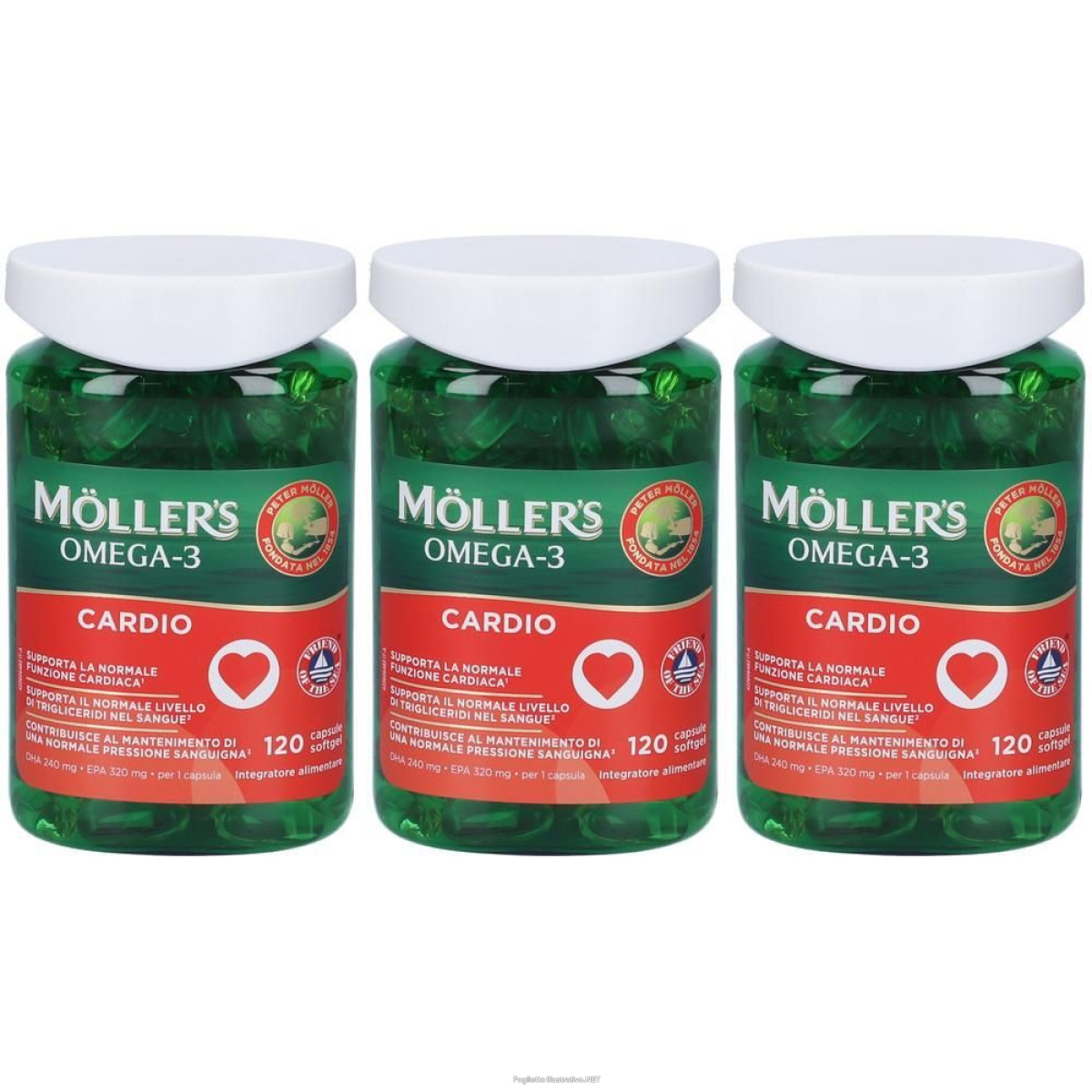 Cerca Offerte di moller's omega 3 cardio 120 capsule 3x171,6 g e acquista online