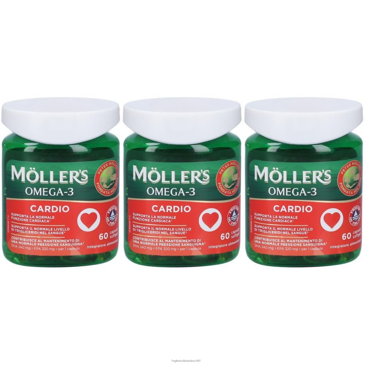 Cerca Offerte di moller's omega 3 cardio 60 capsule 3x43,2 g e acquista online