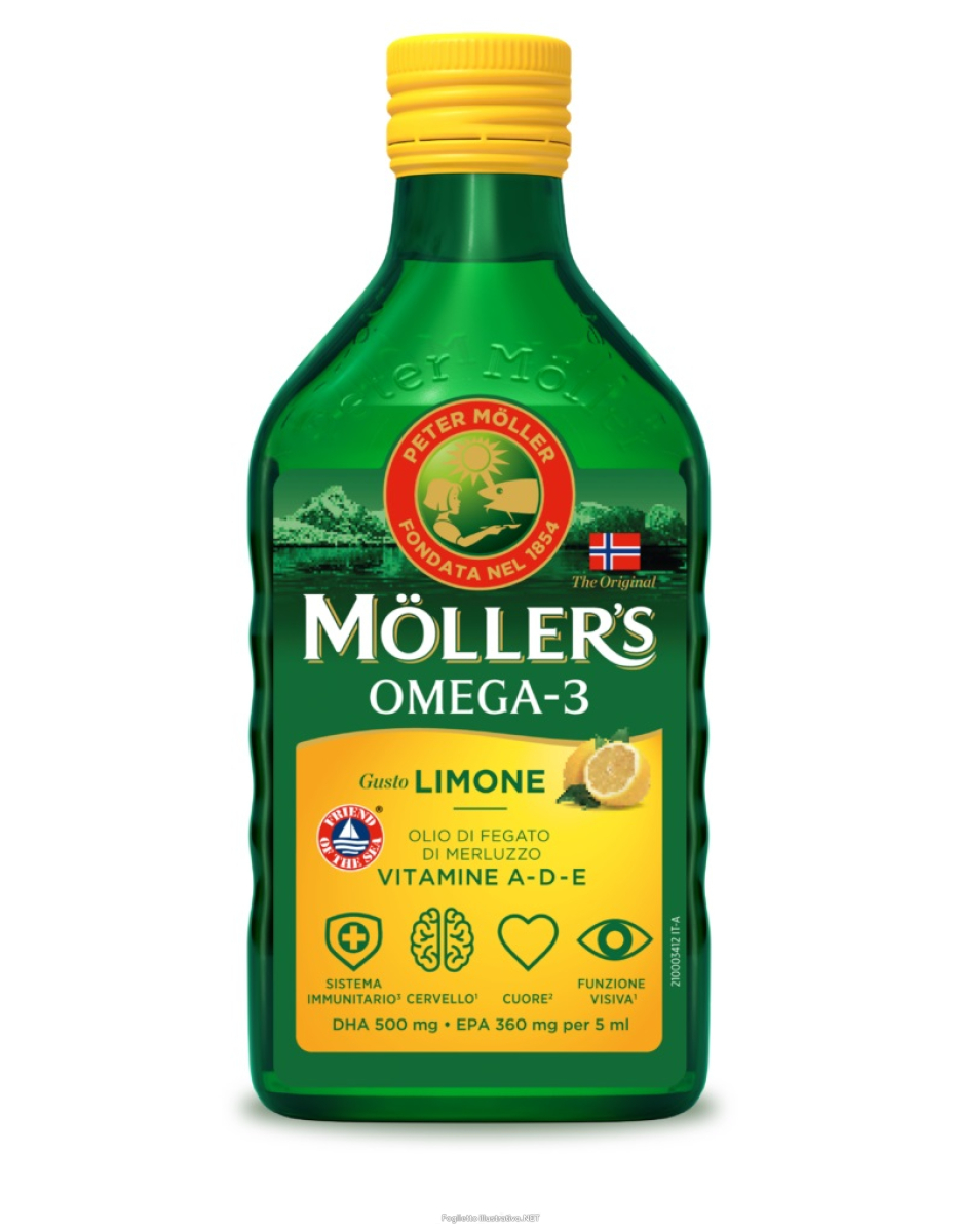 Cerca Offerte di moller's omega 3 olio di fegato di merluzzo gusto limone 250 ml e acquista online