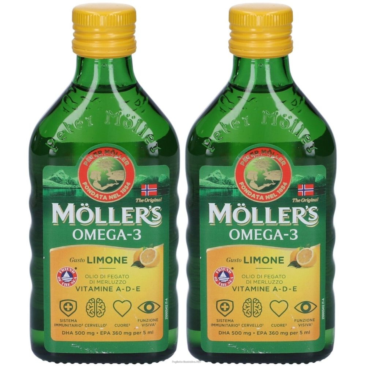 Cerca Offerte di moller's omega 3 olio di fegato merluzzo set da 2 2x250 ml e acquista online