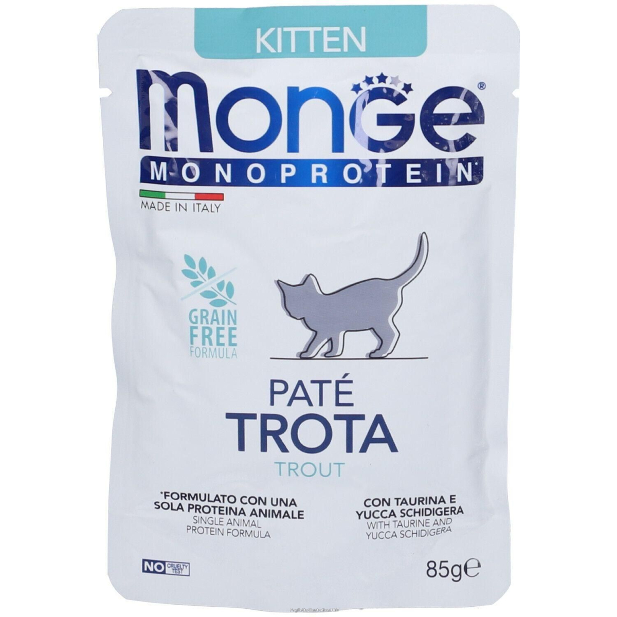 Cerca Offerte di monge busta monoporzione kitten pate trota gatti 8x85 g e acquista online