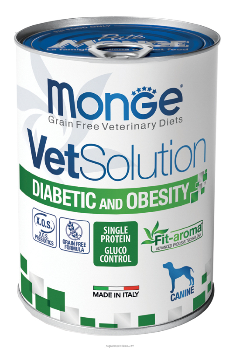 Cerca Offerte di monge cane vet solution diabetic & obesity lattina 400 gr e acquista online