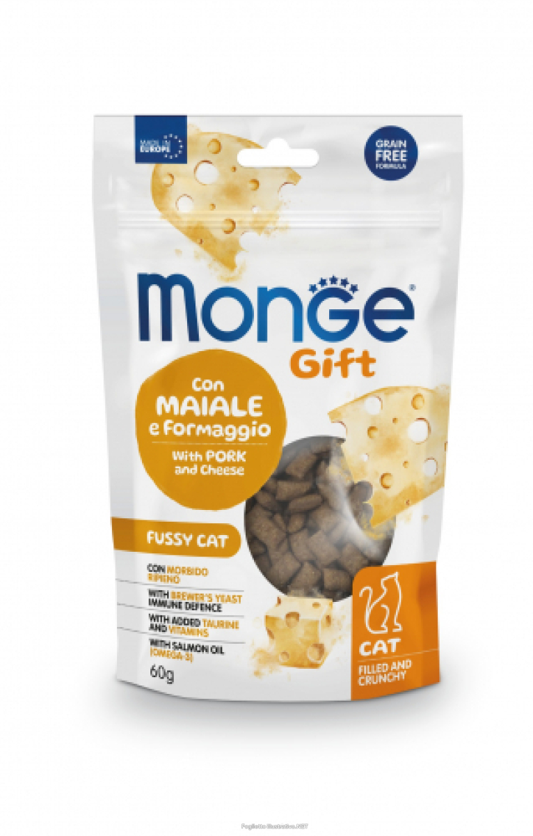 Cerca Offerte di monge cat filled and crunchy gift appetito difficile con maiale e formaggio 60 g e acquista online