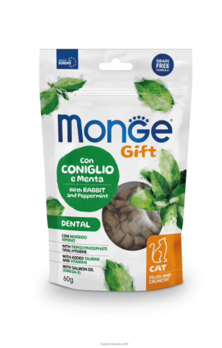 Cerca Offerte di monge cat filled and crunchy gift dental con coniglio e menta 60 g man e acquista online