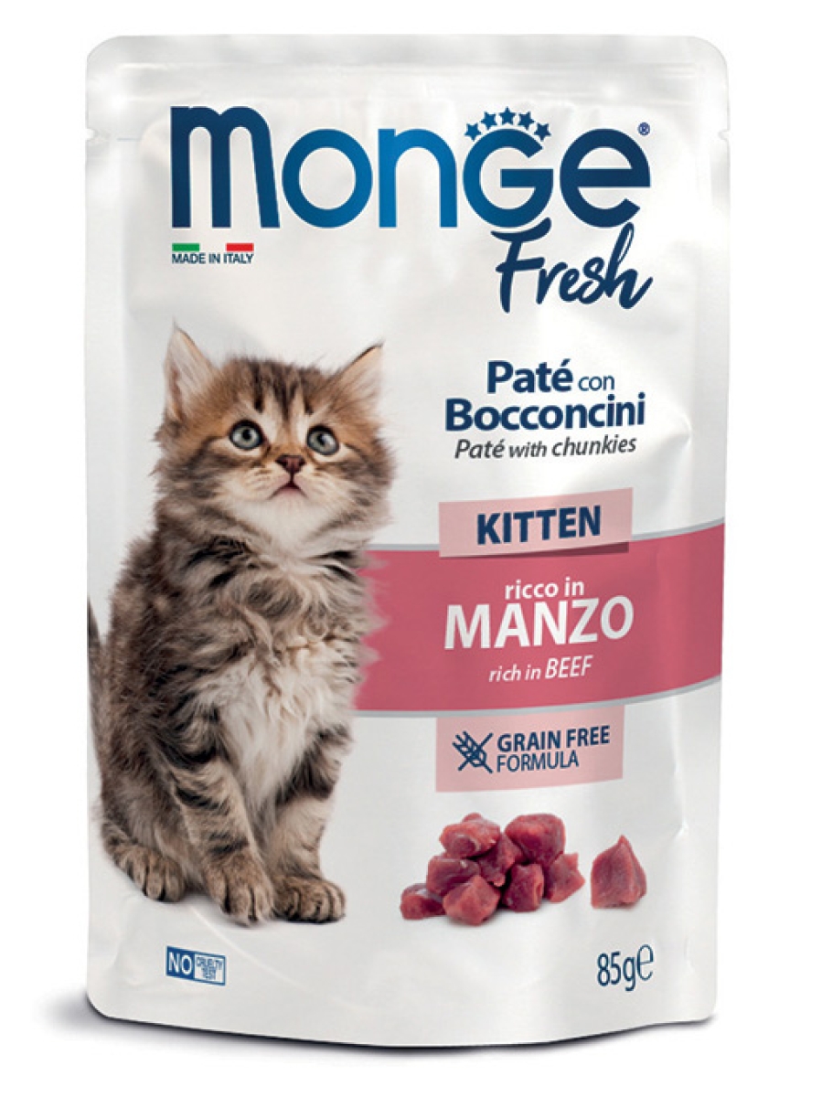 Cerca Offerte di Monge fresh cat kitten manzo 85 g mangime e acquista online