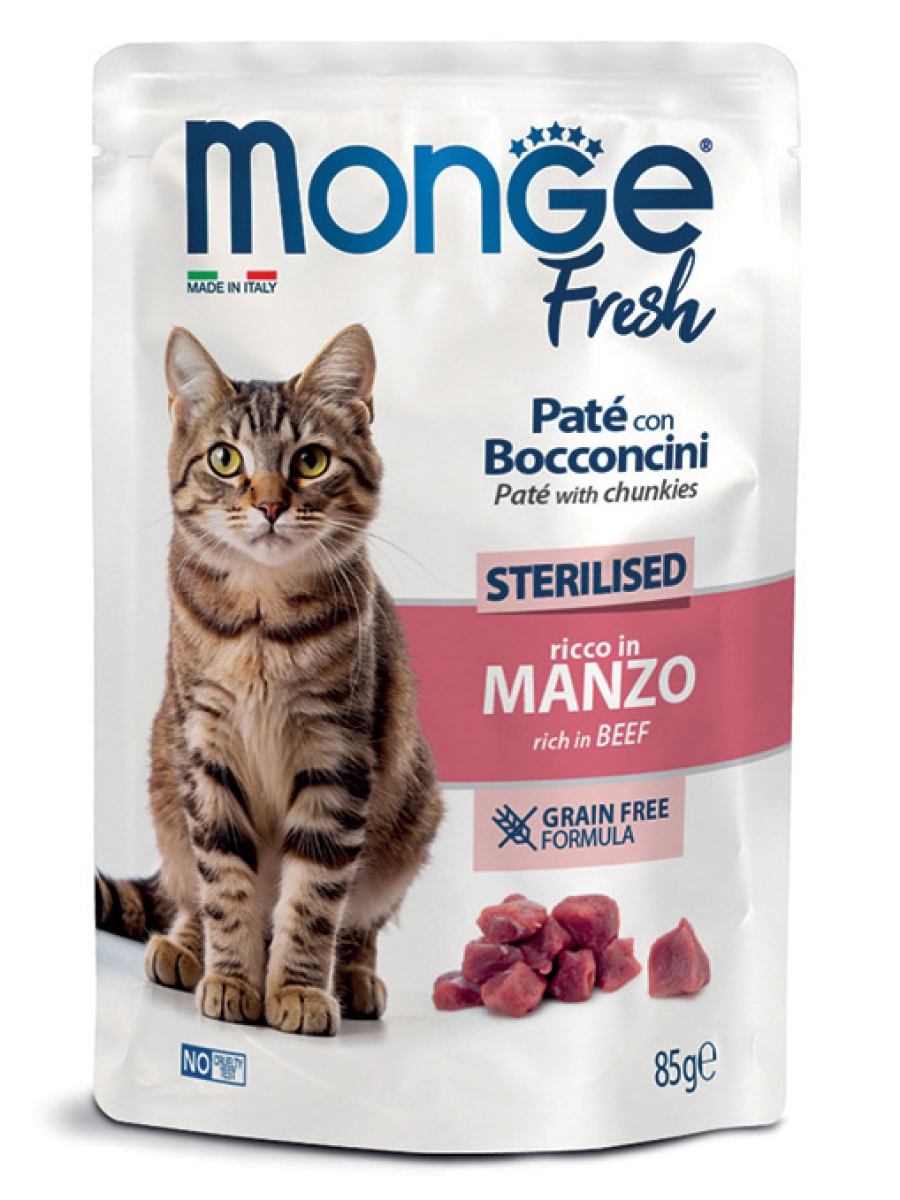 Cerca Offerte di Monge fresh cat sterilised manzo 85 g mangime e acquista online