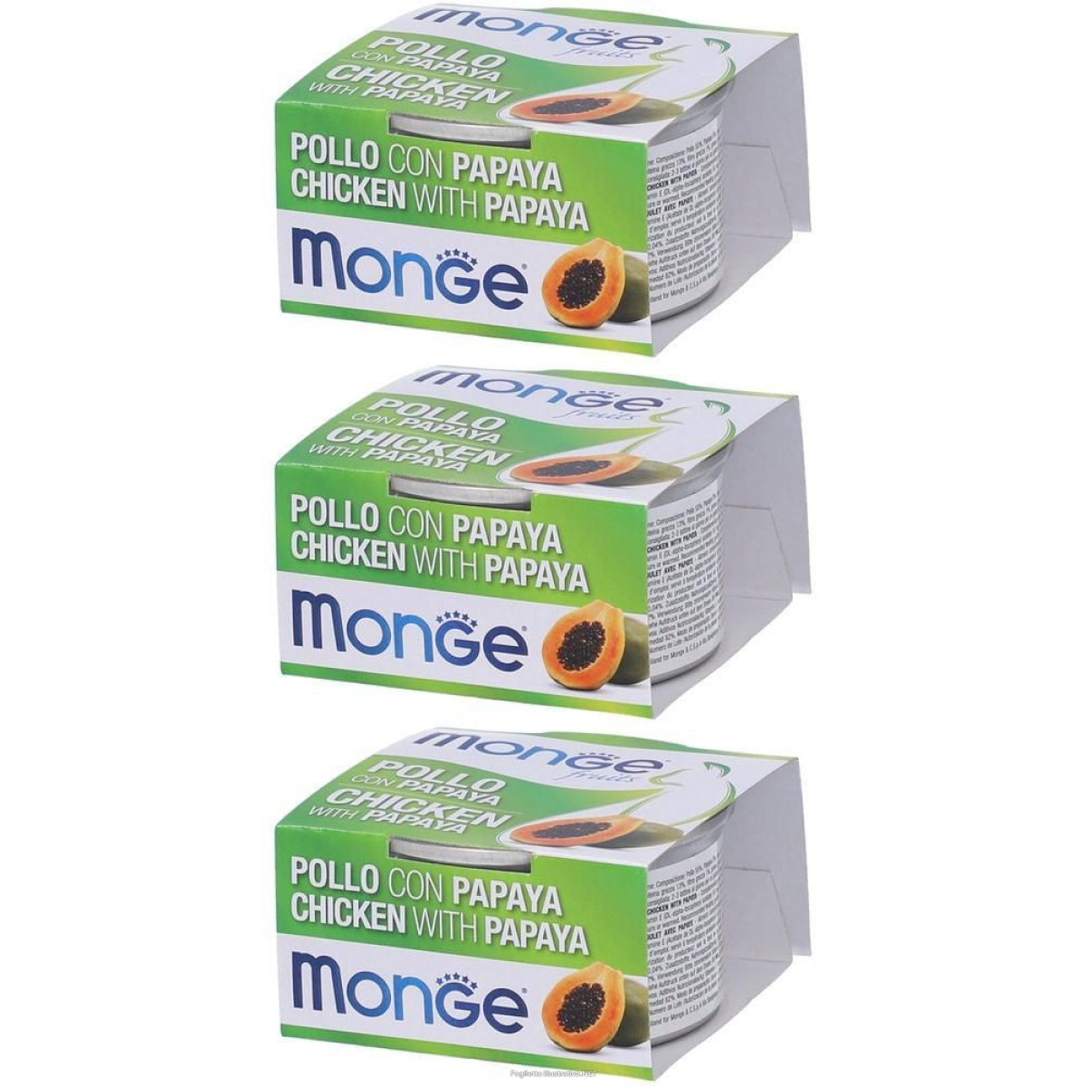 Cerca Offerte di monge fruits pollo con papaya gatti adulti 3x80 g mangime e acquista online