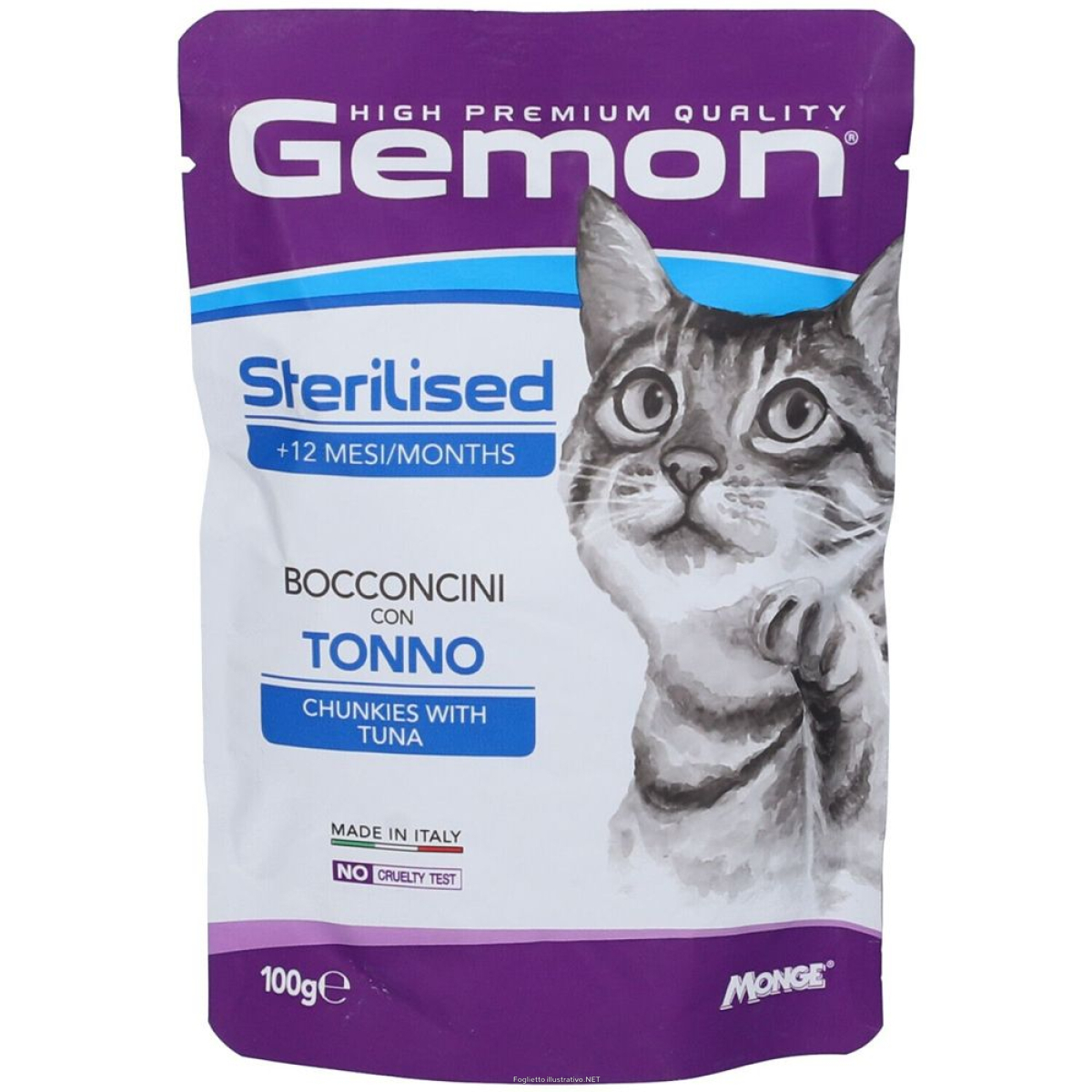 Cerca Offerte di monge gemon bocconcini tonno gatti sterilizzati +12m set da 10 10x100 e acquista online