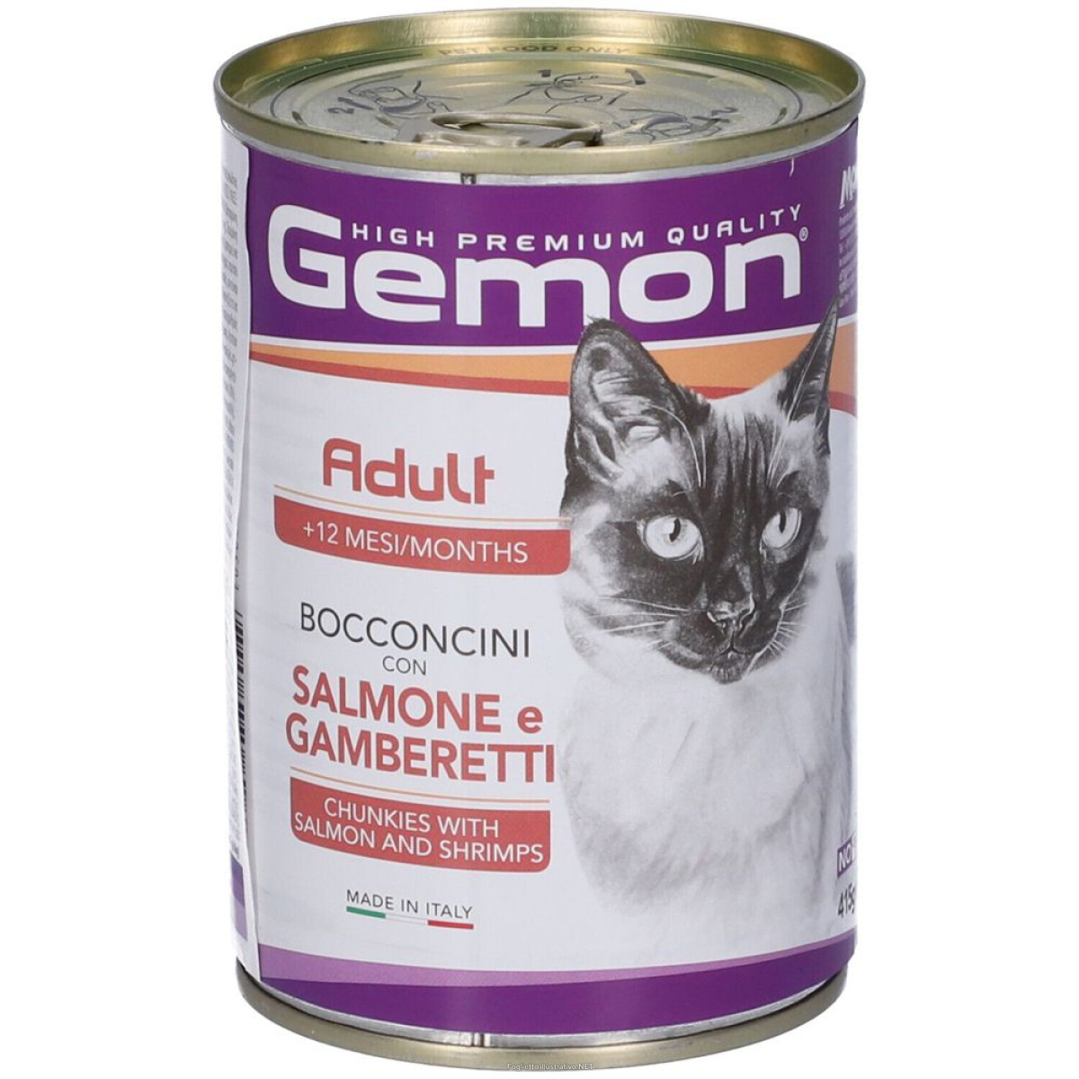 Cerca Offerte di monge gemon salmone gamberetti gatti +12m set da 24 24x415 g mangime e acquista online