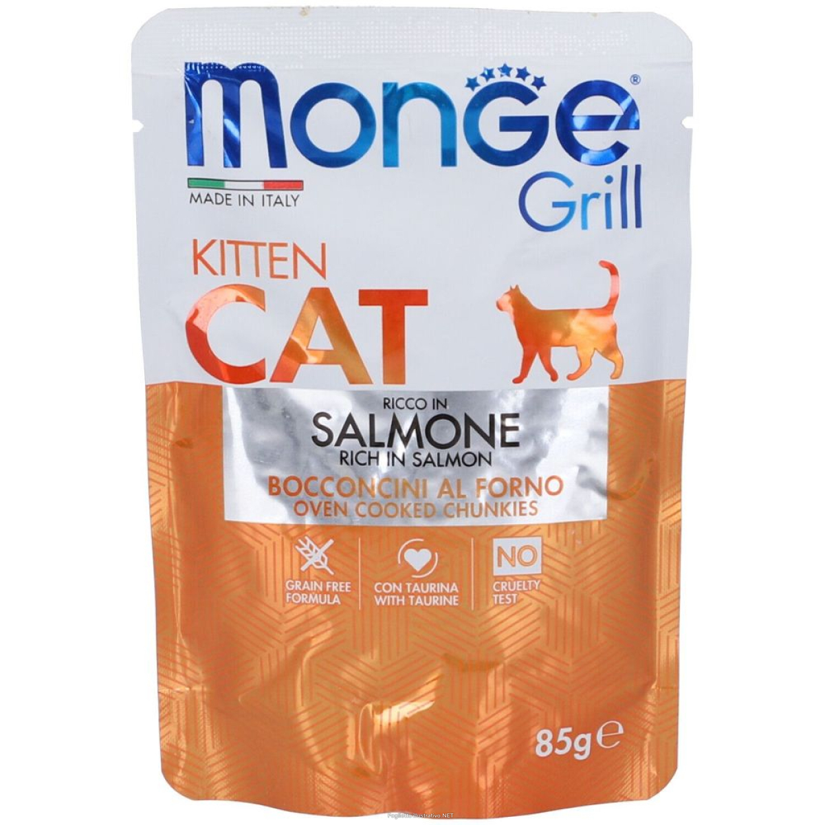 Cerca Offerte di monge grill kitten bocconcini ricco in salmone gattini set da 14 14x85 e acquista online
