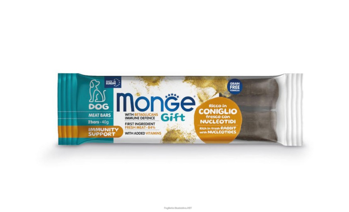 Cerca Offerte di monge meat bars immunity support barretta per cani adulti coniglio fresco con nucleotidi 40g 4684 e acquista online