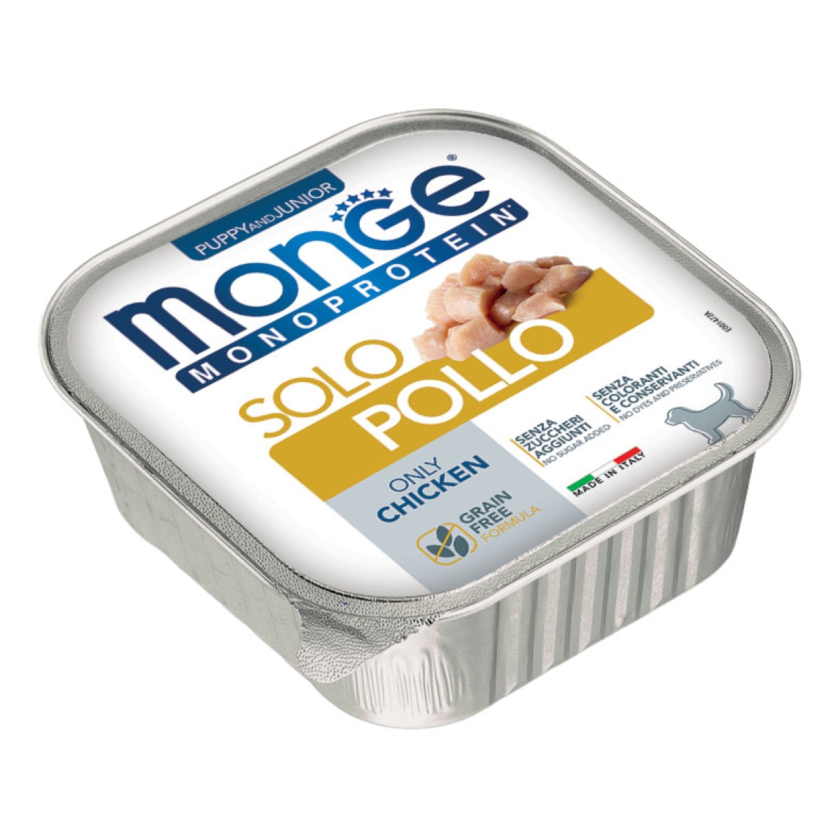 Cerca Offerte di Monge monoprotein dog puppy solo pollo 150 g mangime e acquista online