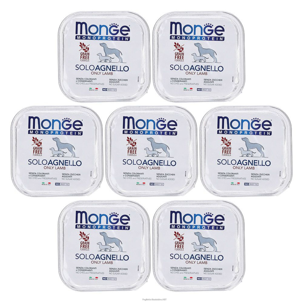 Cerca Offerte di monge monoprotein solo agnello cani adulti 7x150 g e acquista online
