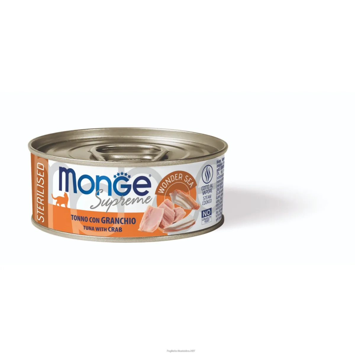 Cerca Offerte di monge supreme cibo umido tonno con granchio per gatti sterilizzati scatoletta 80g monge e acquista online