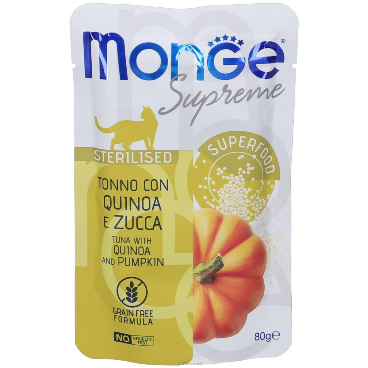 Cerca Offerte di monge supreme sterilised tonno con quinoa e zucca gatti sterilizzati 4 e acquista online