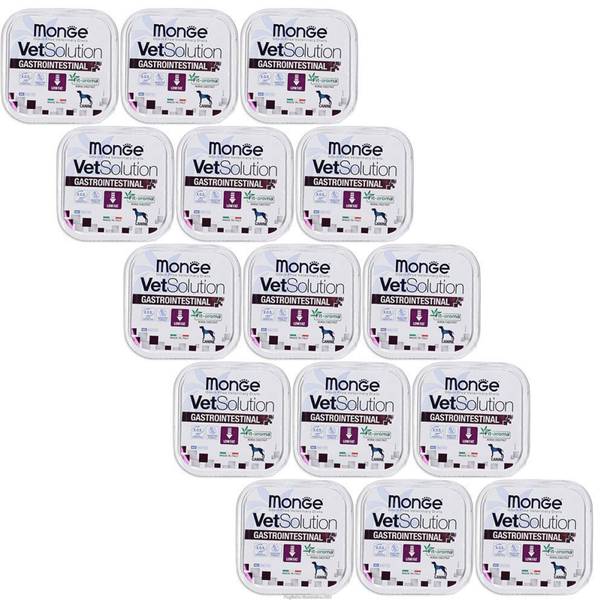 Cerca Offerte di monge vet solution gastrointestinal umido canine set da 15 15x150 g e acquista online
