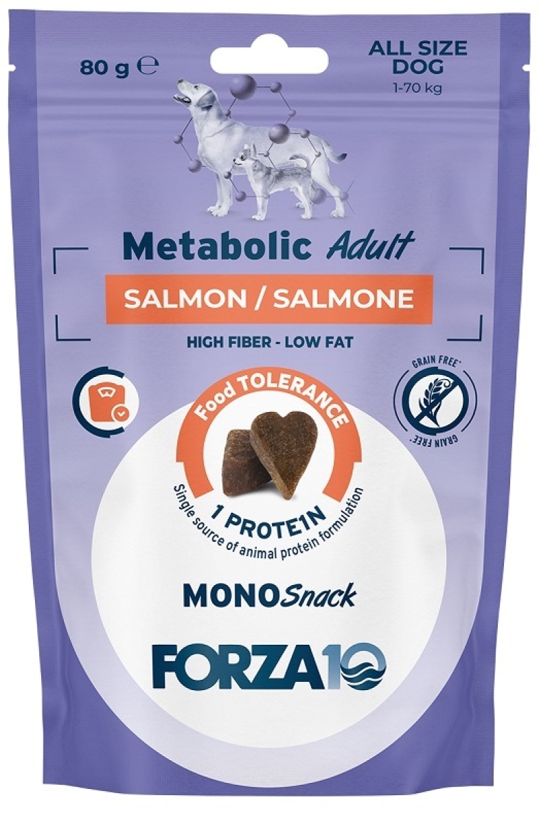 Cerca Offerte di Mono snack metabolic salmone - alimento complementare per cani adulti 80 gr e acquista online