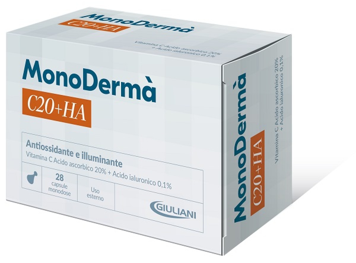 Cerca Offerte di Monoderma c20+ha trattamento antietà con vitamina c e acido ialuronico 28 capsule e acquista online