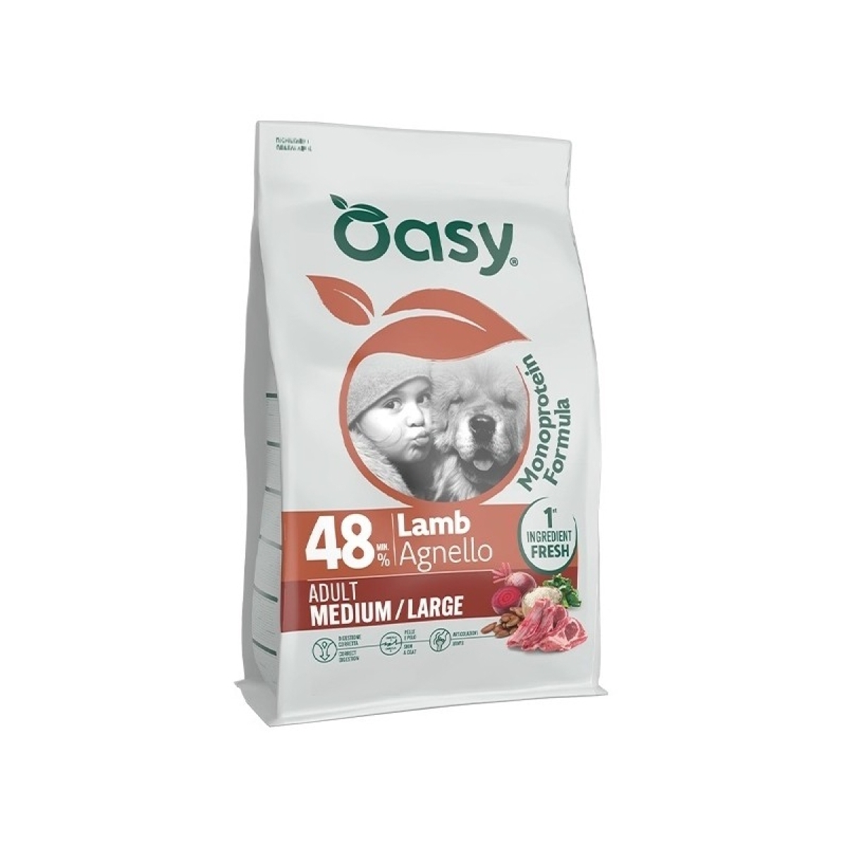 Cerca Offerte di Monoprotein formula cane adult agnello - alimento completo per cani adulti di taglia media e grande 2 kg e acquista online