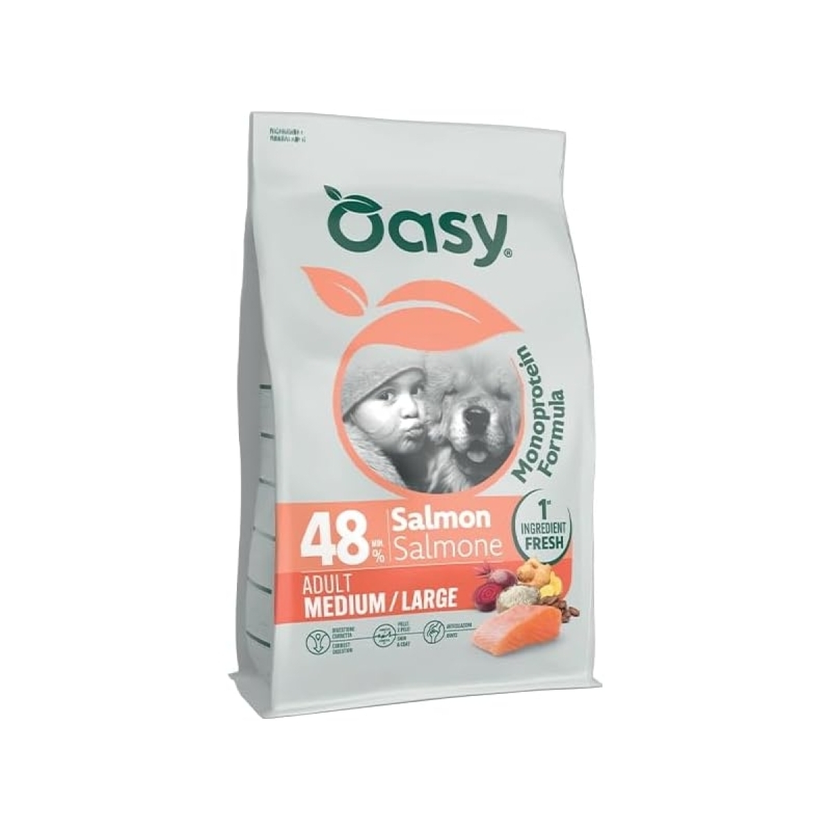 Cerca Offerte di Monoprotein formula salmone - alimento completo per cani adulti di taglia media e grande 10 kg e acquista online