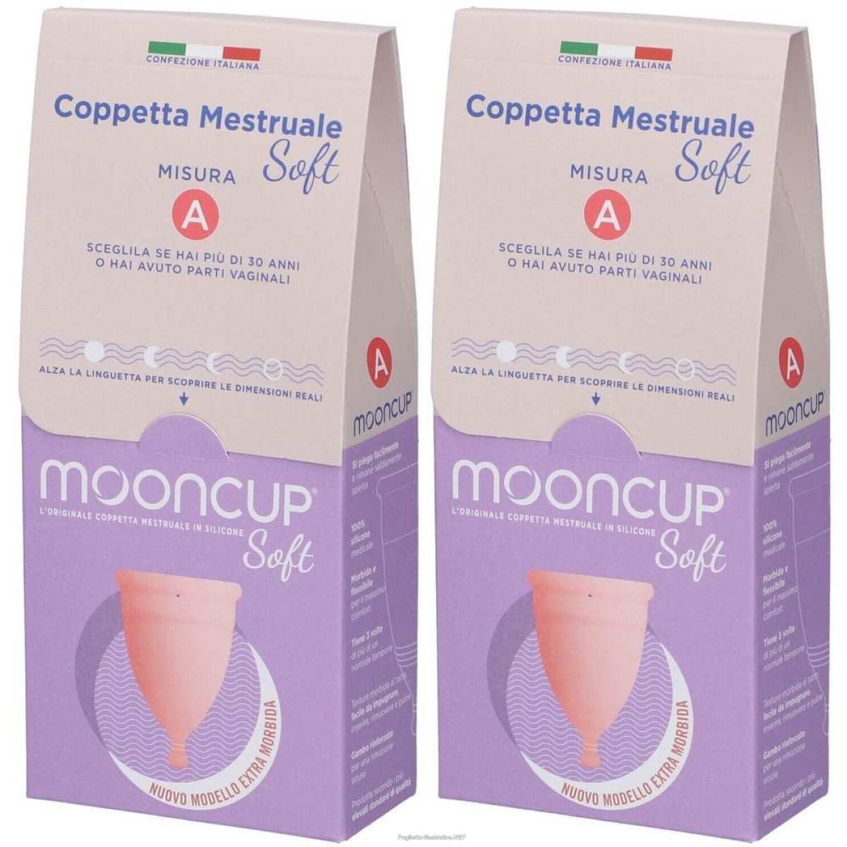 Cerca Offerte di mooncup coppetta mestruale soft rosa taglia a 2x1 st e acquista online