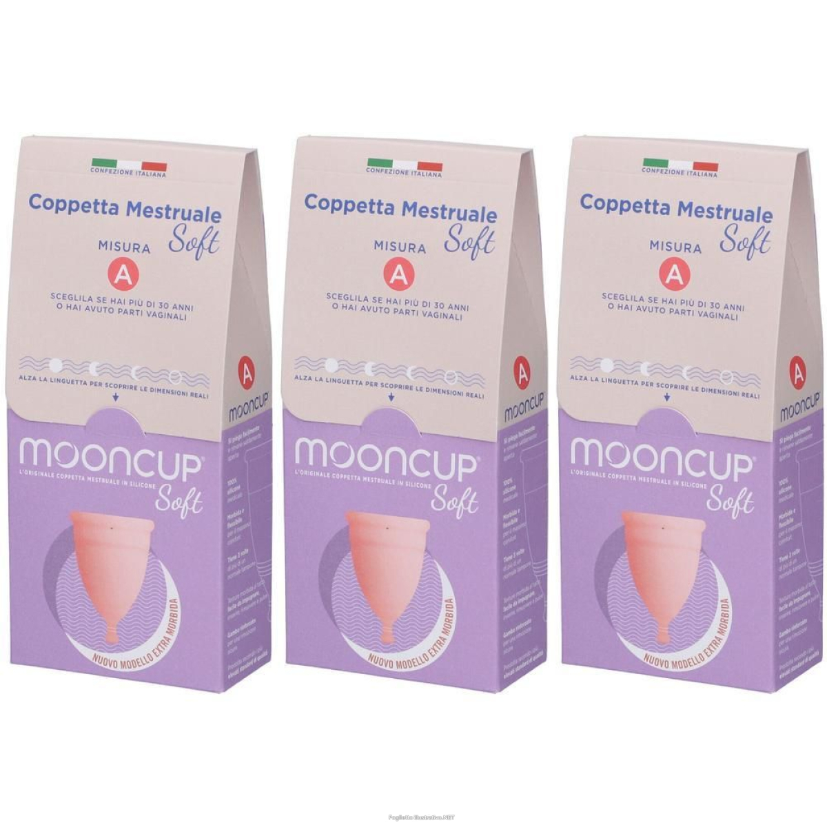 Cerca Offerte di mooncup coppetta mestruale soft rosa taglia a 3x1 st e acquista online