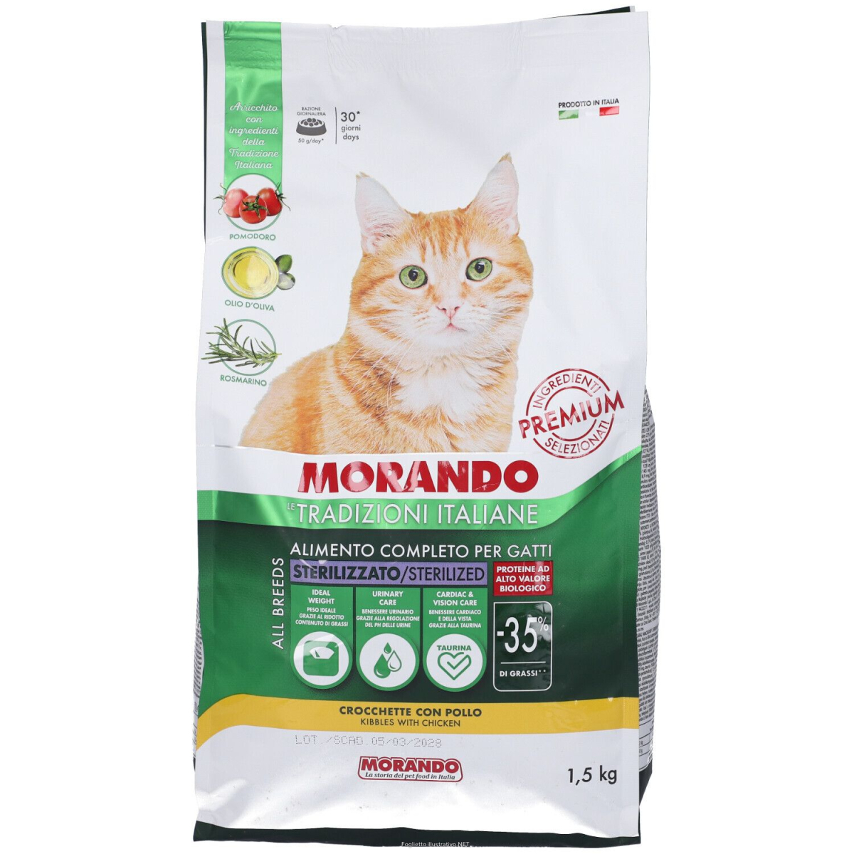 Cerca Offerte di morando croccantini con pollo per gatti sterilizzati 1,5 kg 1500 g man e acquista online