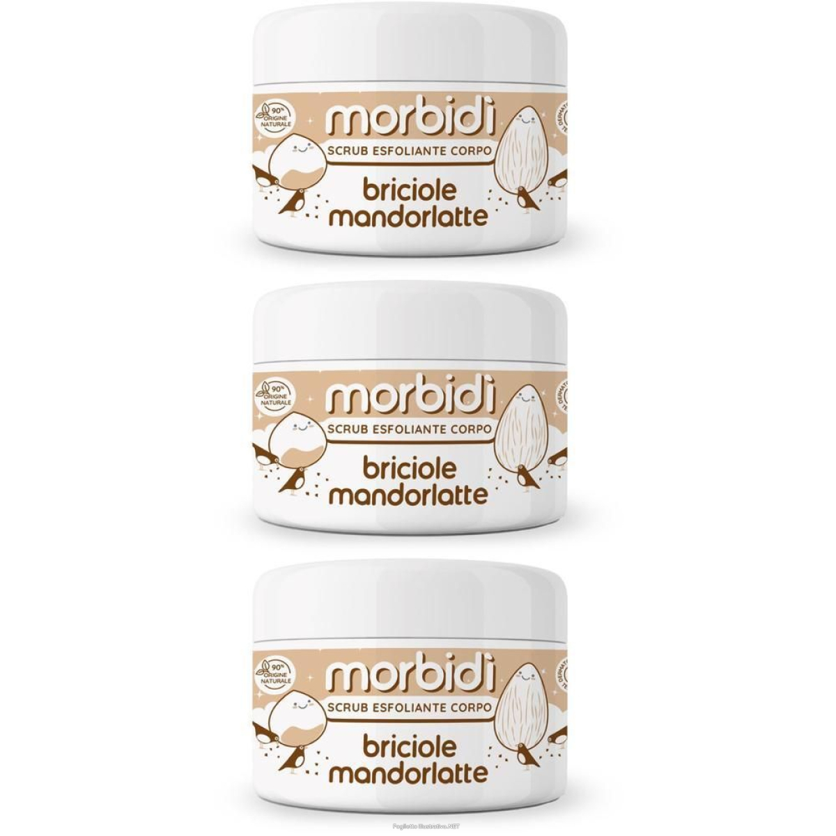 Cerca Offerte di morbidì scrub esfoliante corpo briciole mandorlatte 3x1 st e acquista online