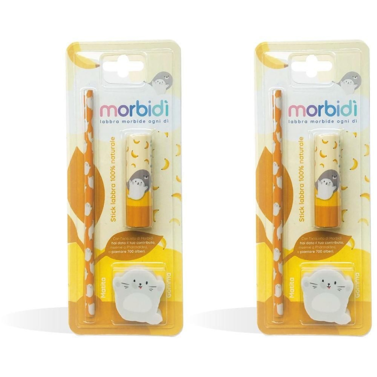 Cerca Offerte di Morbidì stick labbra idratante protettivo banana 100% naturale 2x1 st e acquista online