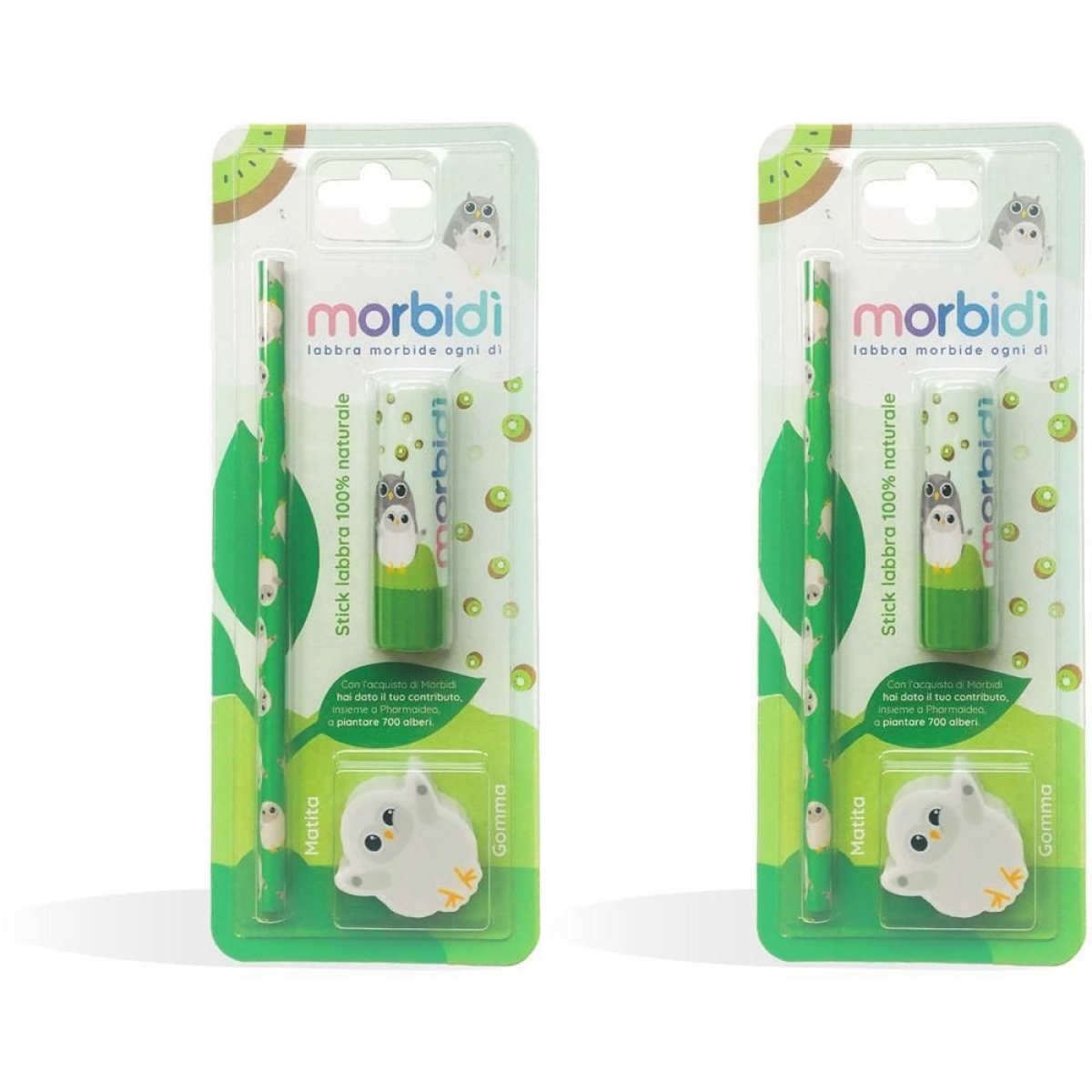 Cerca Offerte di Morbidì stick labbra idratante protettivo kiwi 100% naturale 2x1 st e acquista online