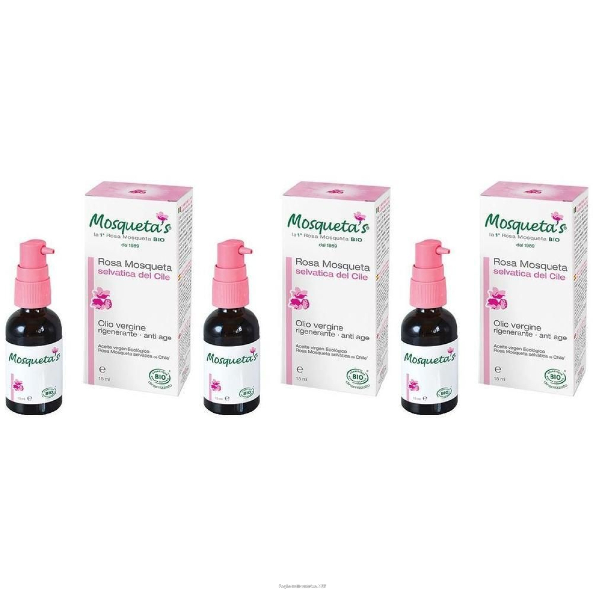 Cerca Offerte di Mosqueta's Olio Rosa Bio 15 ml 3x15 ml Essenziale e acquista online