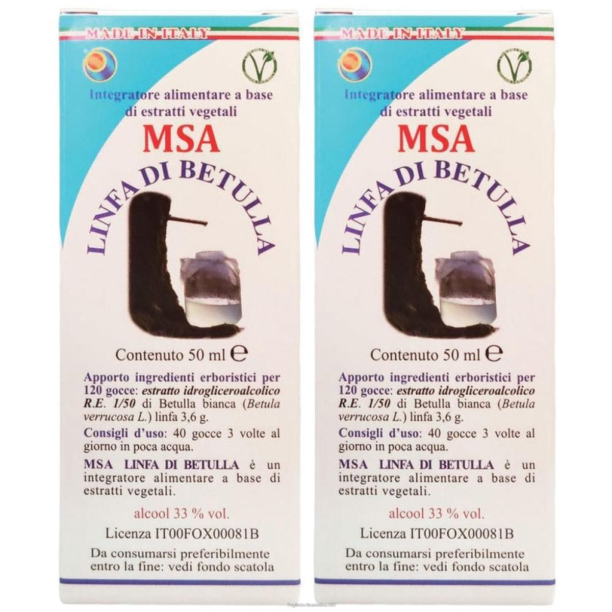 Cerca Offerte di msa linfa di betulla gocce 2x50 ml e acquista online