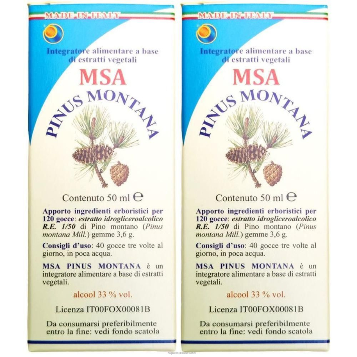 Cerca Offerte di msa pinus montana gocce 2x50 ml orali e acquista online