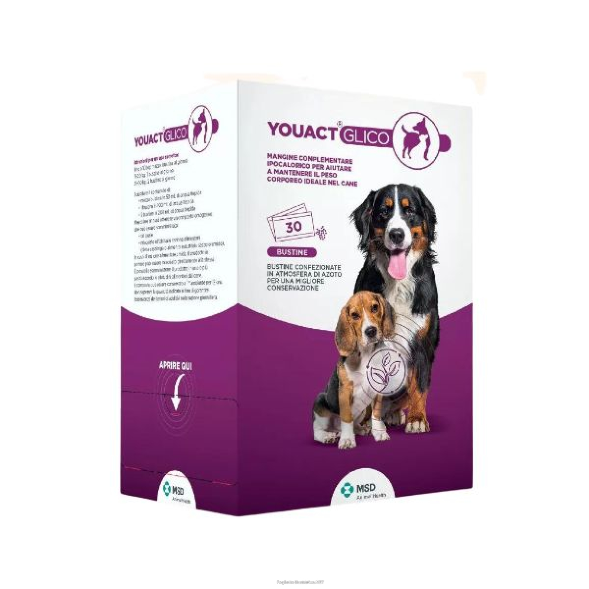 Cerca Offerte di msd animal health youact glico per cani 30 bustine e acquista online