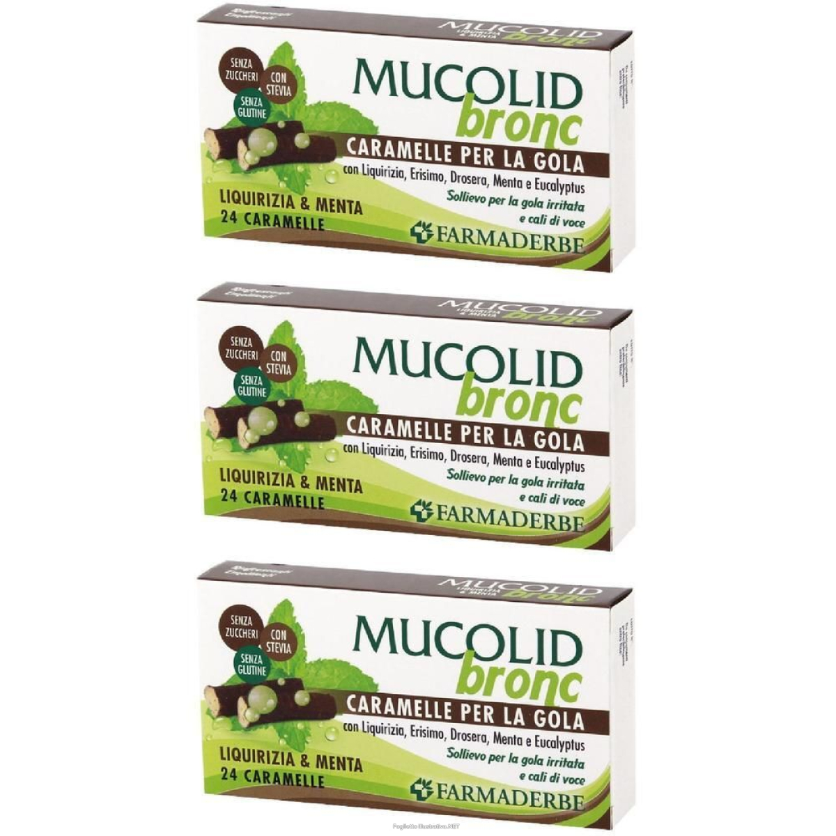 Cerca Offerte di mucolid bronc menta & liquirizia 24 caramelle 3x70 g e acquista online