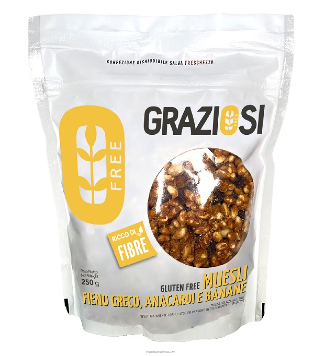 Cerca Offerte di muesli anacardi e banane con fieno greco 250 g e acquista online