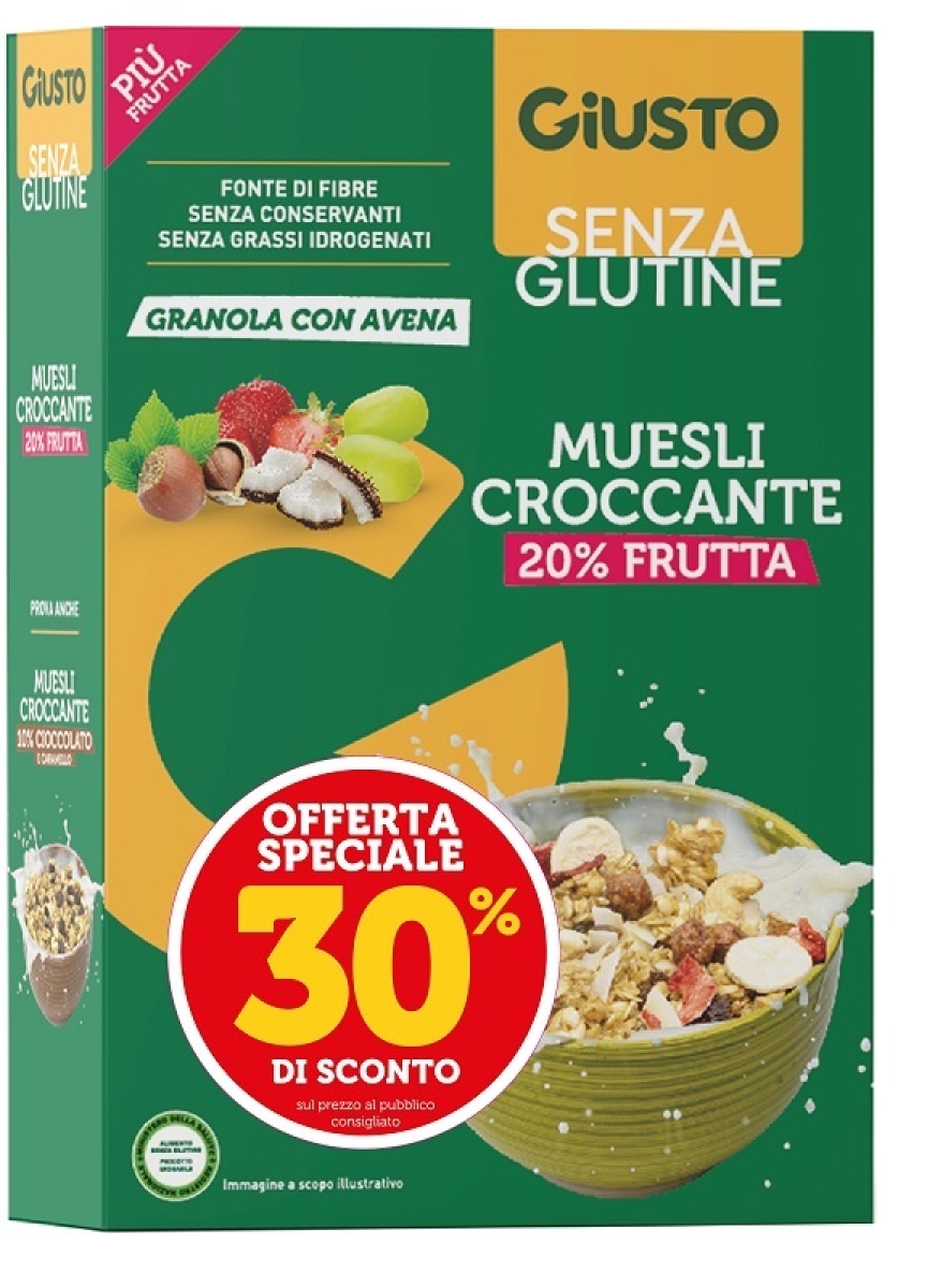 Cerca Offerte di Muesli croccante frutta giusto senza glutine e acquista online