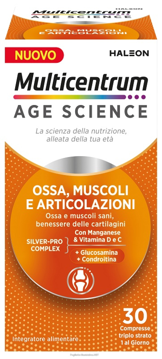 Cerca Offerte di multicentrum age science ossa muscoli e articolazioni integratore multivitaminico e multiminerale 30 compresse e acquista online