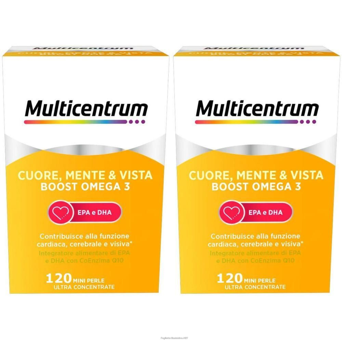 Cerca Offerte di multicentrum cuore mente vista boost omega 3 epa e dha, 120 capsule 2x e acquista online