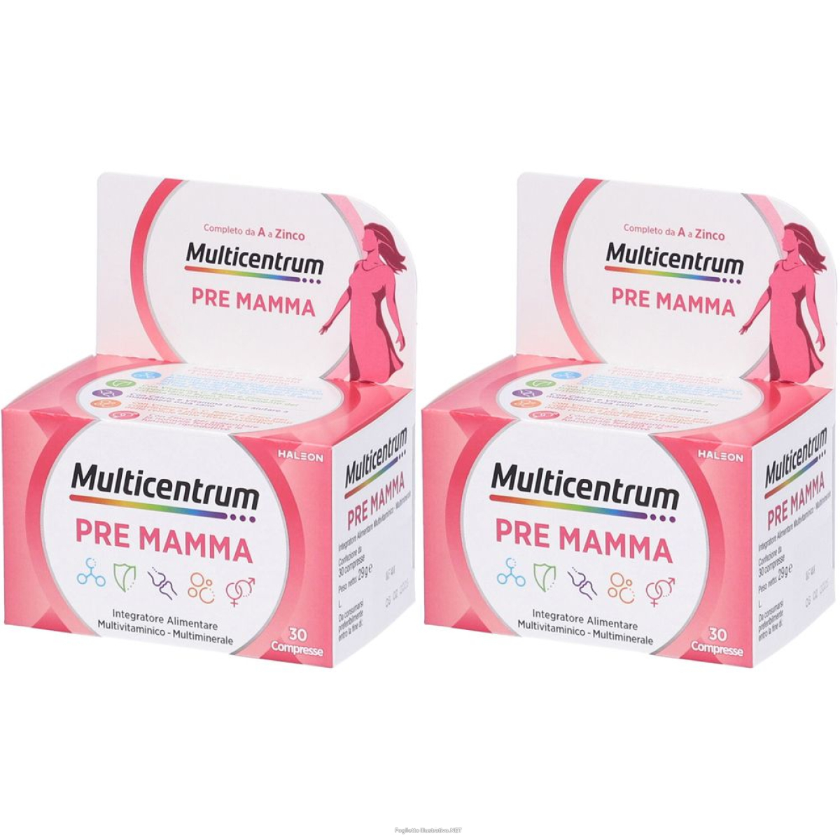 Cerca Offerte di multicentrum pre mamma integratore pre-concepimento set da 2 2x30 pz c e acquista online