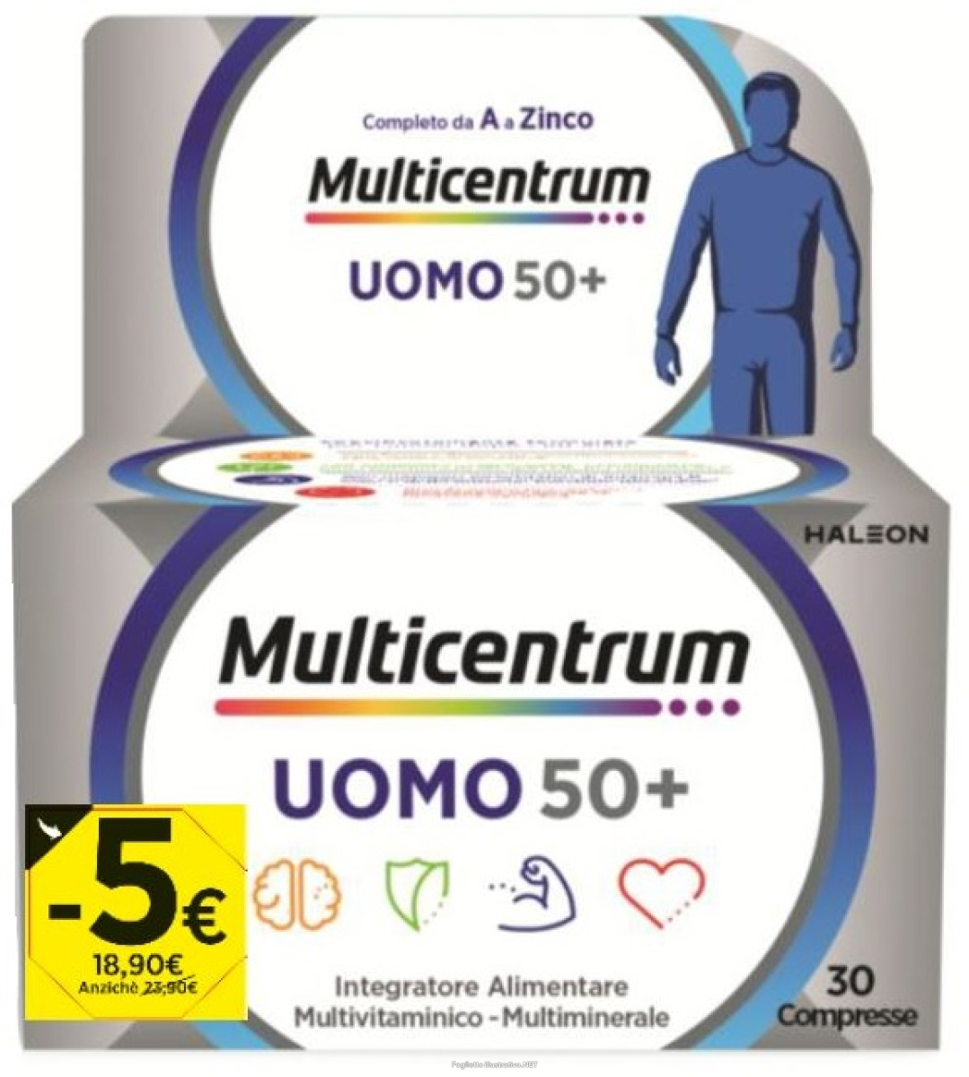 Cerca Offerte di multicentrum uomo 50+ 30 compresse promo 2026 e acquista online