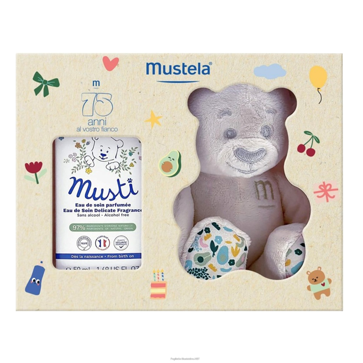 Cerca Offerte di mustela cofanetto musti limited edition 1 acqua profumata 50 ml + 1 orso peluche e acquista online