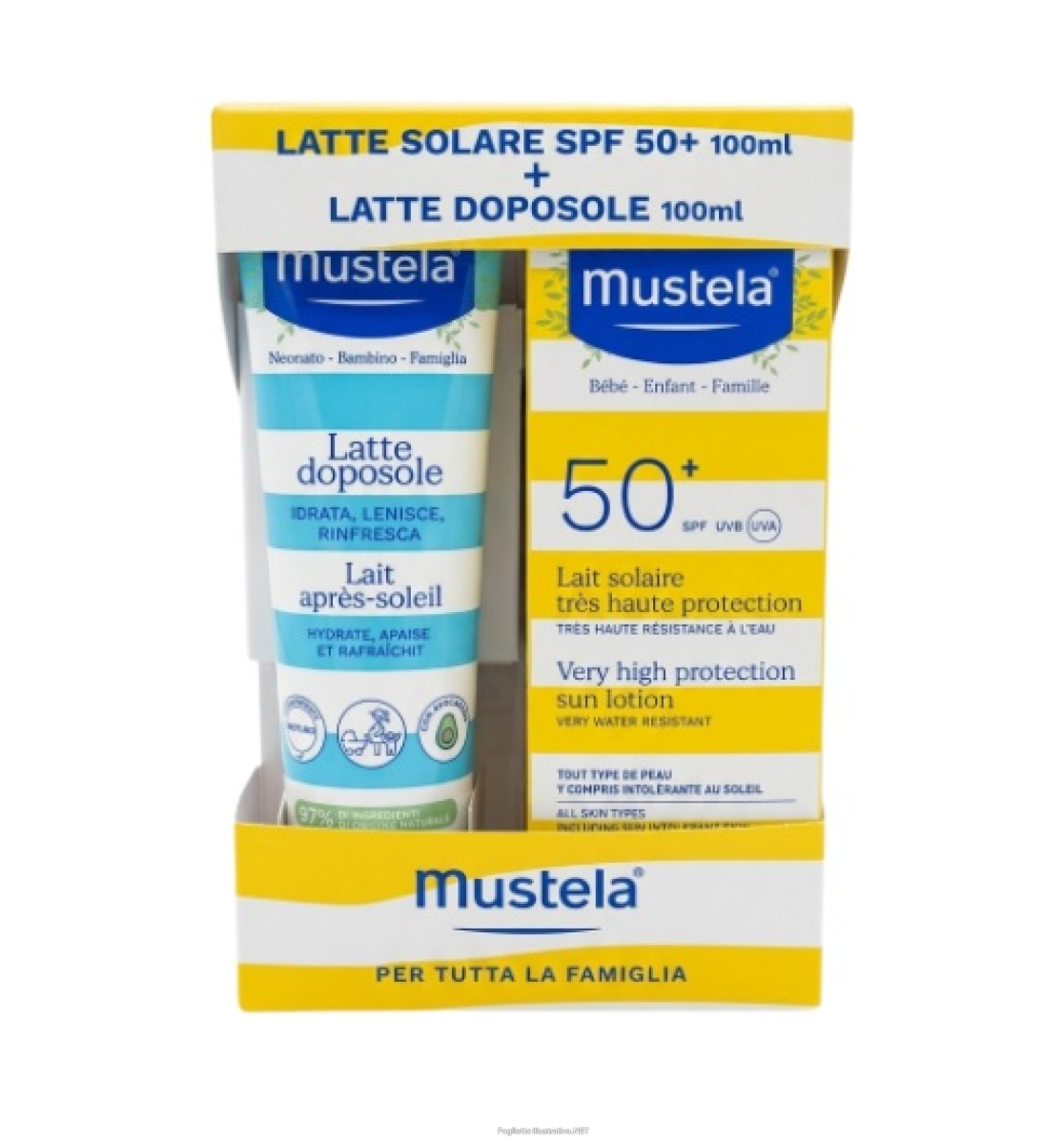 Cerca Offerte di mustela duo solare spf 50+ e doposole 100 ml + 100 ml e acquista online
