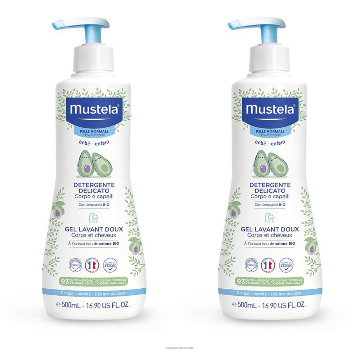 Cerca Offerte di mustela® gel detergente delicato set da 2 2x500 ml sapone liquido e acquista online