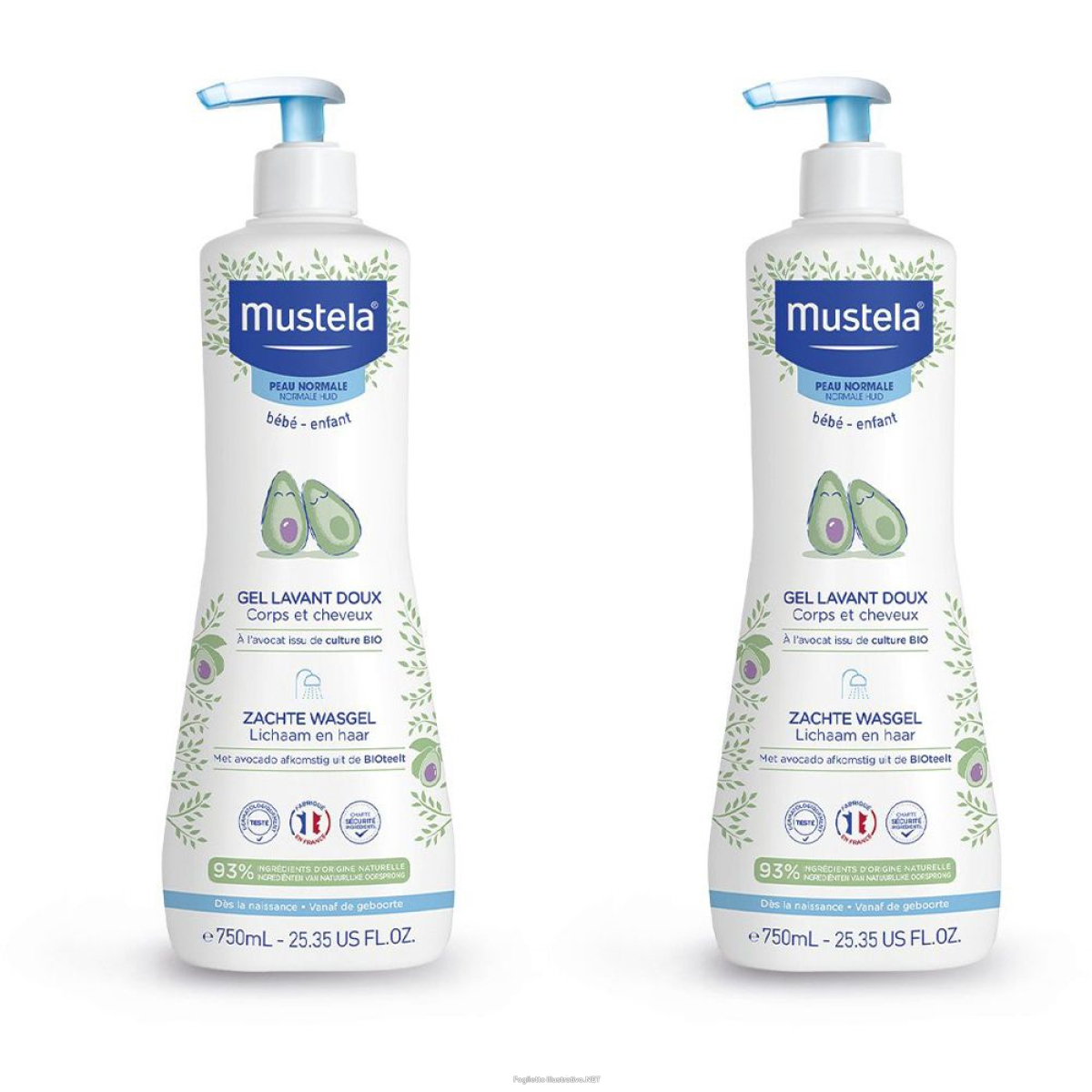 Cerca Offerte di mustela® gel detergente delicato set da 2 2x750 ml sapone liquido e acquista online