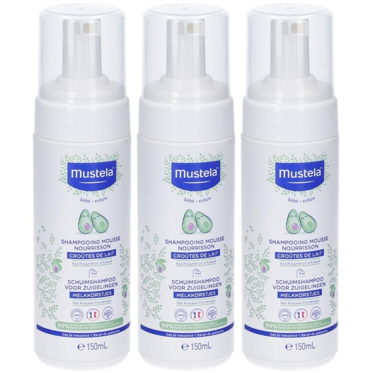 Cerca Offerte di mustela® shampoo mousse detergente crosta lattea 3x150 ml e acquista online