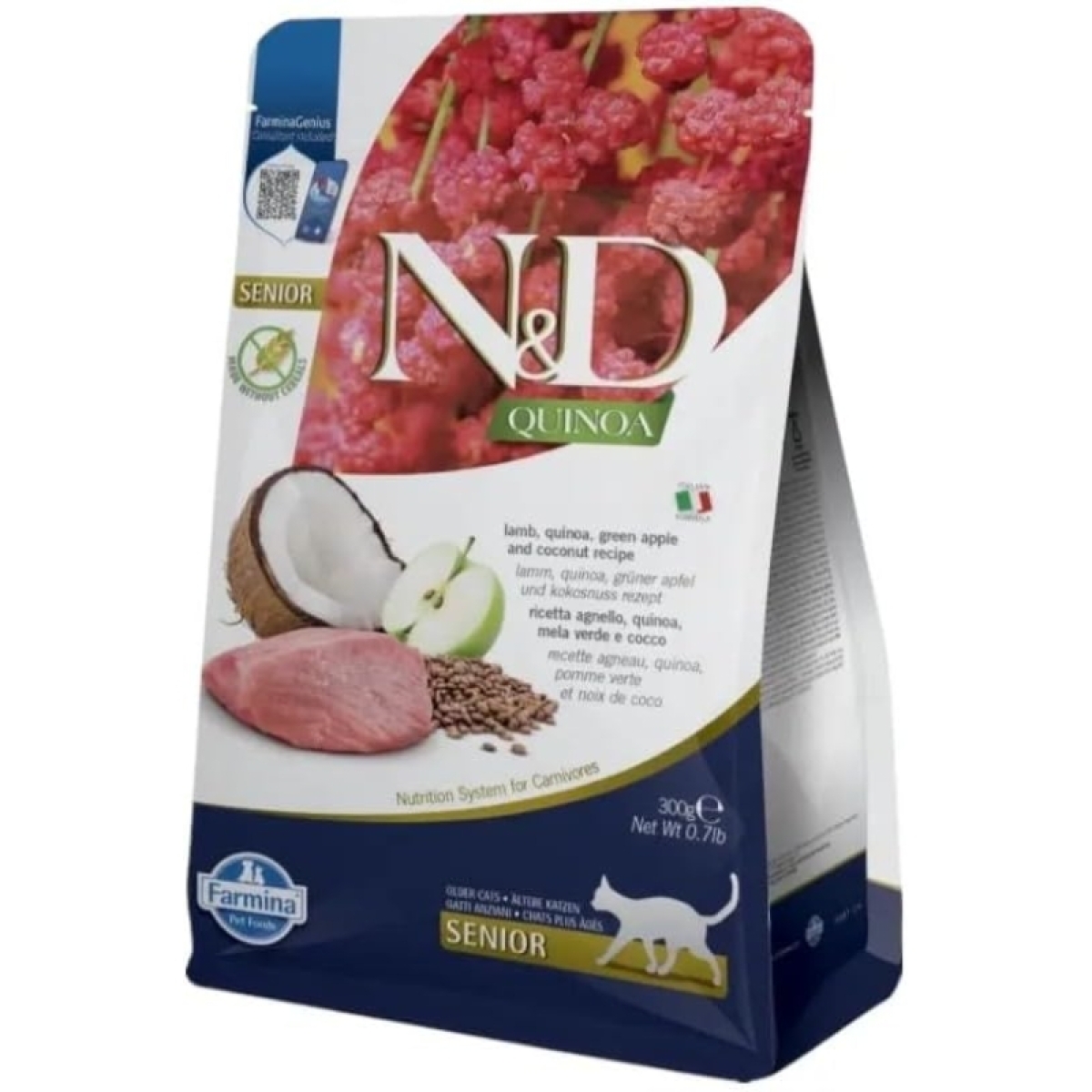 Cerca Offerte di N&d senior agnello e quinoa - alimento completo per gatti anziani 300 gr e acquista online