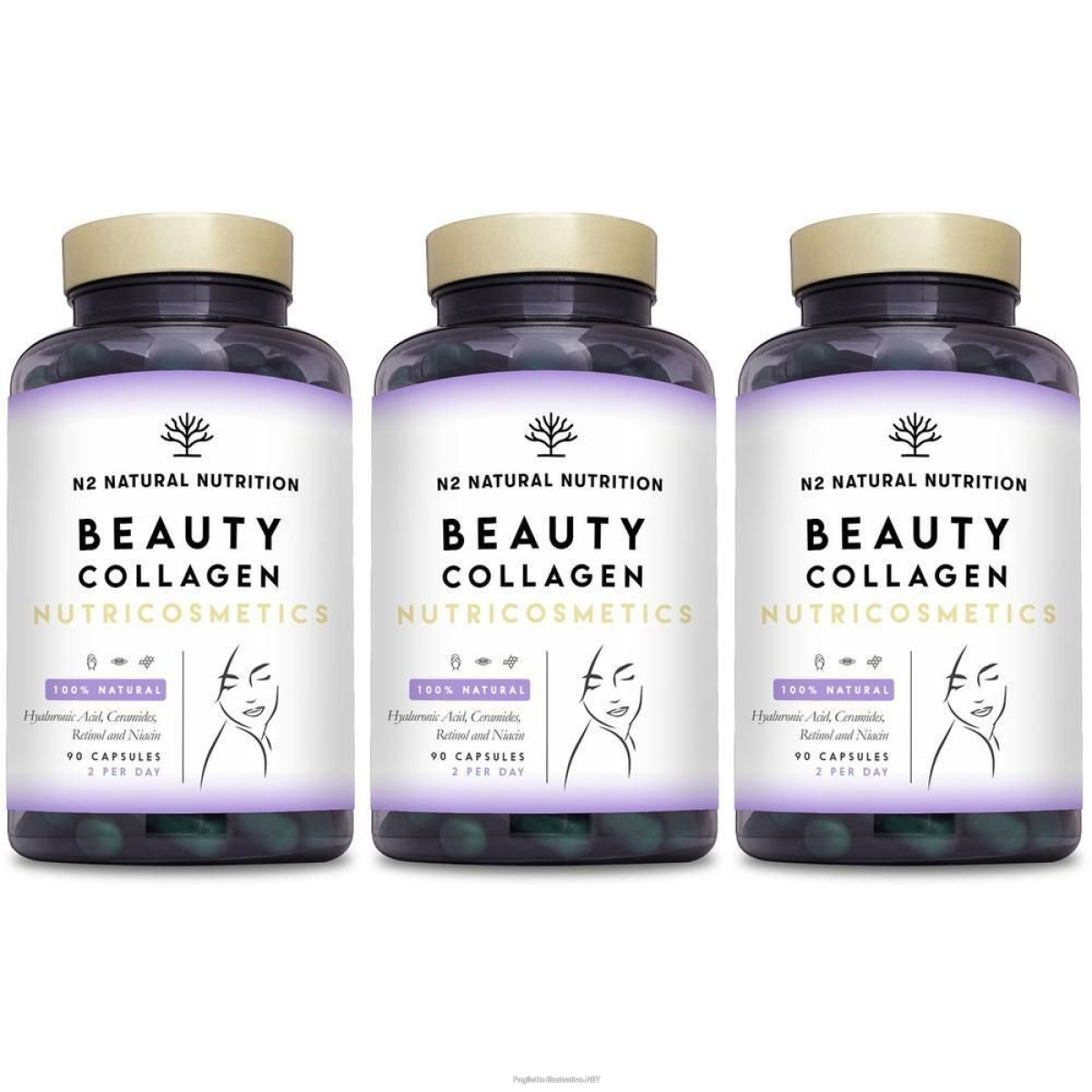 Cerca Offerte di n2 natural nutrition beauty collagen capsule 3x64,35 g e acquista online