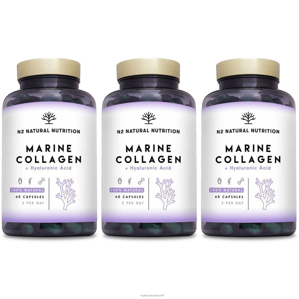 Cerca Offerte di n2 natural nutrition marine collagen 60 capsule 3x42 g e acquista online